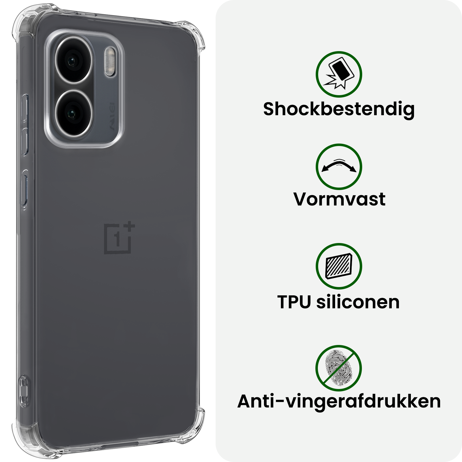 BASEY. BASEY. OnePlus 15R Hoesje Shockproof Met 2x Screenprotector