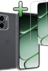 BASEY. BASEY. OnePlus 15R Hoesje Siliconen Met Screenprotector - Transparant