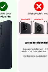 BASEY. BASEY. OnePlus 15R Hoesje Siliconen Met Screenprotector - Transparant