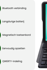 BASEY. BASEY. Samsung Galaxy Tab A11 Plus Toetsenbordhoes - Donkerblauw