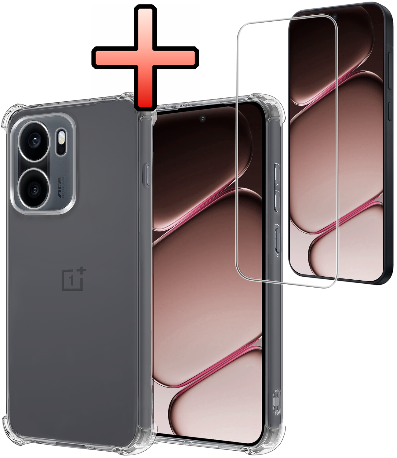 NoXx NoXx OnePlus 15R Hoesje Shockproof Met Screenprotector