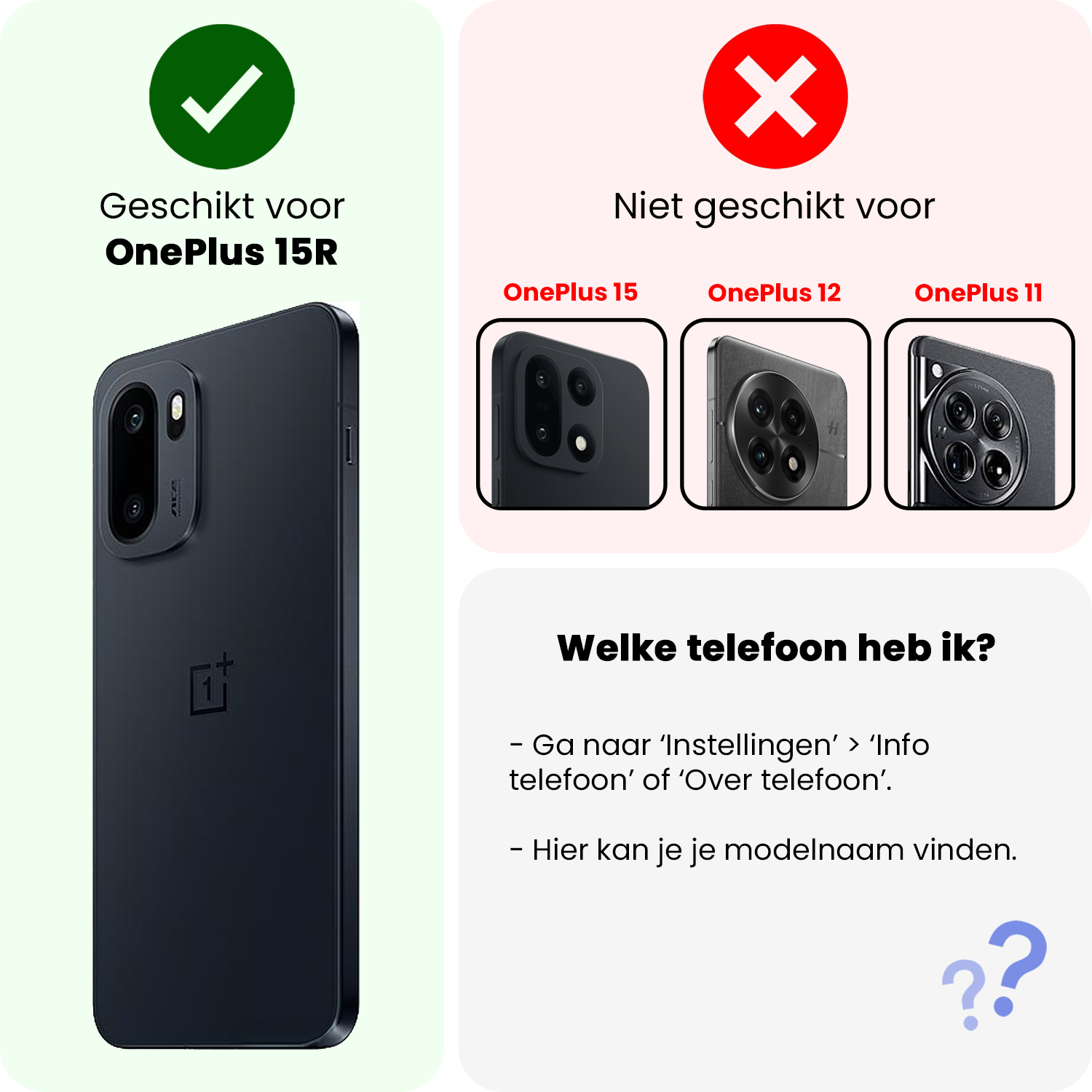 Nomfy Nomfy OnePlus 15R Camera Screenprotector