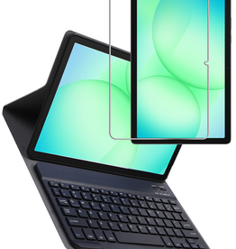 BASEY. BASEY. Samsung Galaxy Tab A11 Plus Toetsenbordhoes Met Screenprotector - Donkerblauw