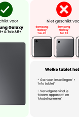 BASEY. BASEY. Samsung Galaxy Tab A11 Plus Toetsenbordhoes Met Screenprotector - Goud