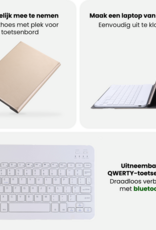 BASEY. BASEY. Samsung Galaxy Tab A11 Plus Toetsenbordhoes Met Screenprotector - Goud