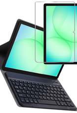 BASEY. BASEY. Samsung Galaxy Tab A11 Plus Toetsenbordhoes Met Screenprotector - Zwart