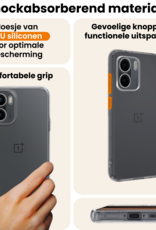 Nomfy Nomfy OnePlus 15R Hoesje Siliconen Met Screenprotector - Transparant