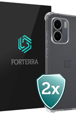 Forterra Forterra OnePlus 15R Hoesje Shockproof - Transparant - 2 PACK