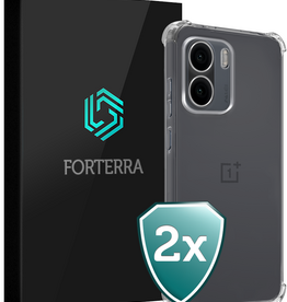 Forterra Forterra OnePlus 15R Hoesje Shockproof - Transparant - 2 PACK