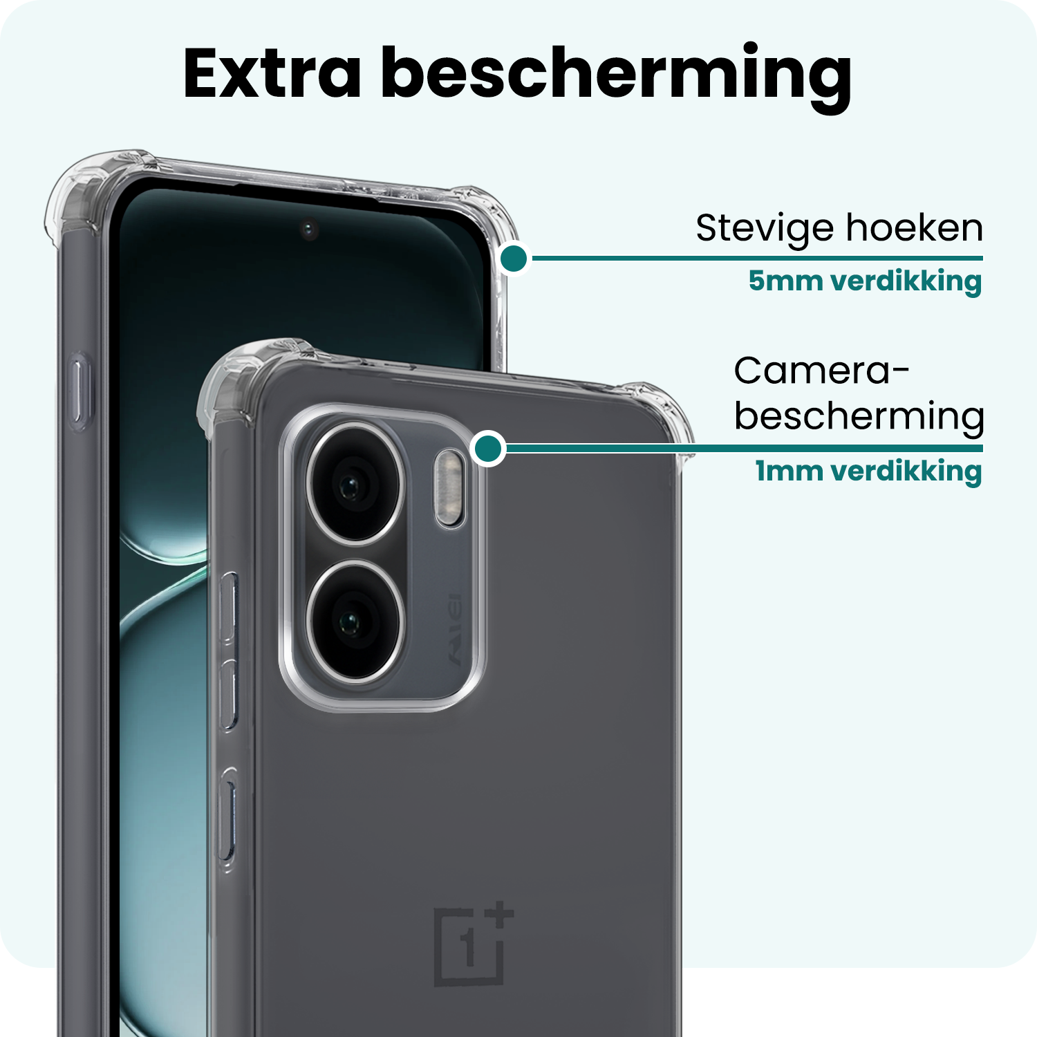 Forterra Forterra OnePlus 15R Hoesje Shockproof Met Screenprotector