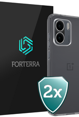 Forterra Forterra OnePlus 15R Hoesje Siliconen - Transparant - 2 PACK