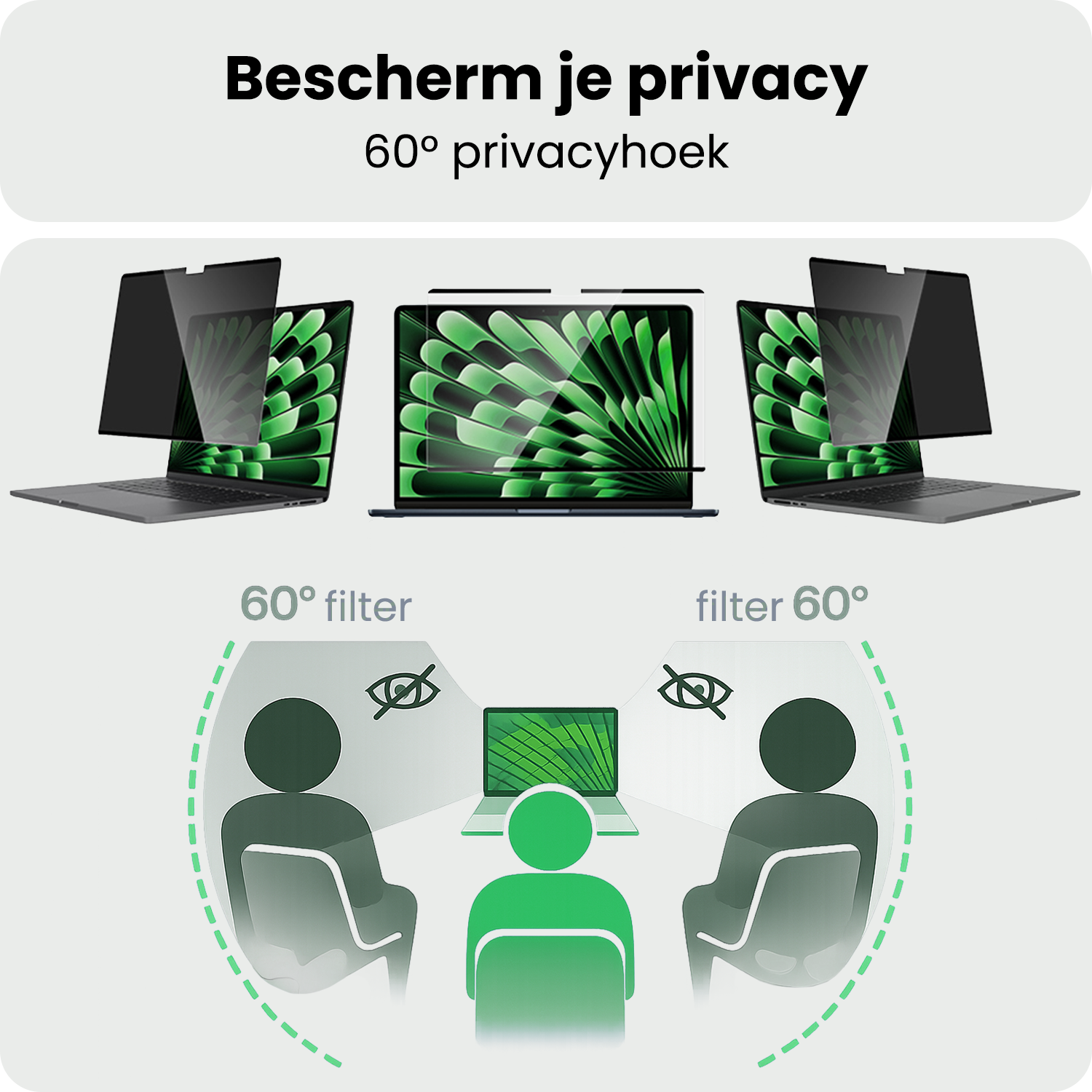 BASEY. BASEY. MacBook 13,6 Inch Privacy Screenprotector