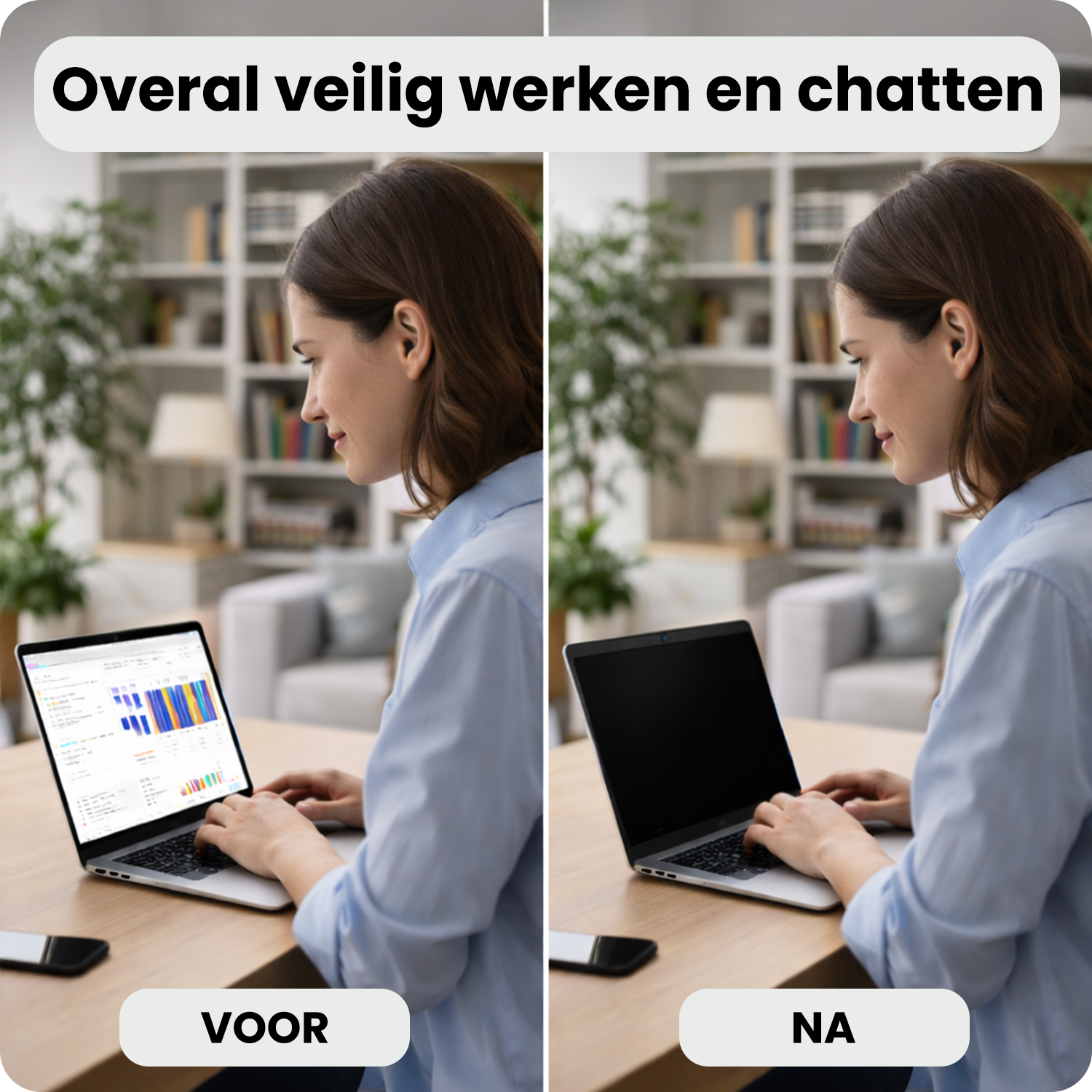 BASEY. BASEY. MacBook 15,3 Inch Privacy Screenprotector - 3 PACK