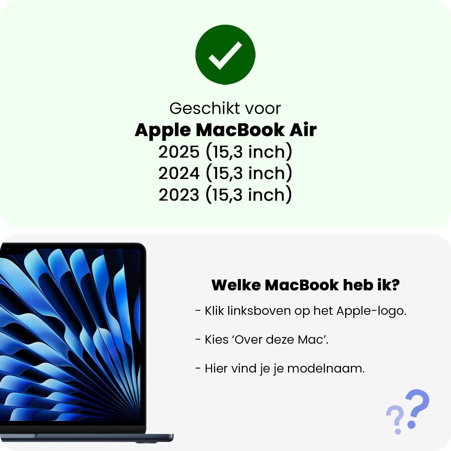 BASEY. BASEY. MacBook 15,3 Inch Privacy Screenprotector - 3 PACK