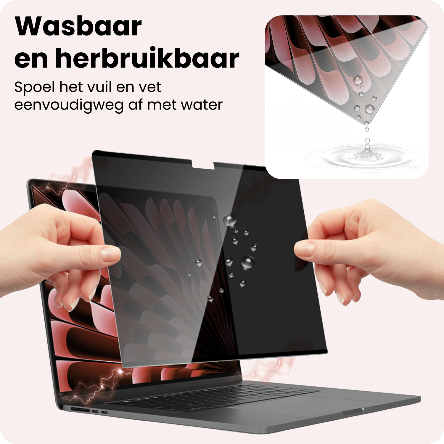 NoXx NoXx MacBook 15,3 Inch Privacy Screenprotector