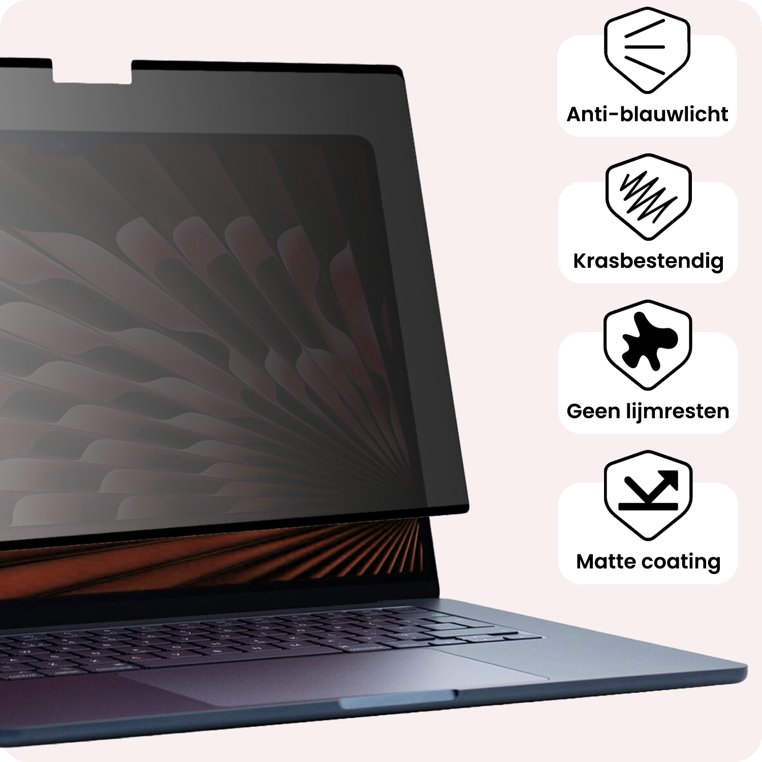 NoXx NoXx MacBook 15,3 Inch Privacy Screenprotector - 2 PACK