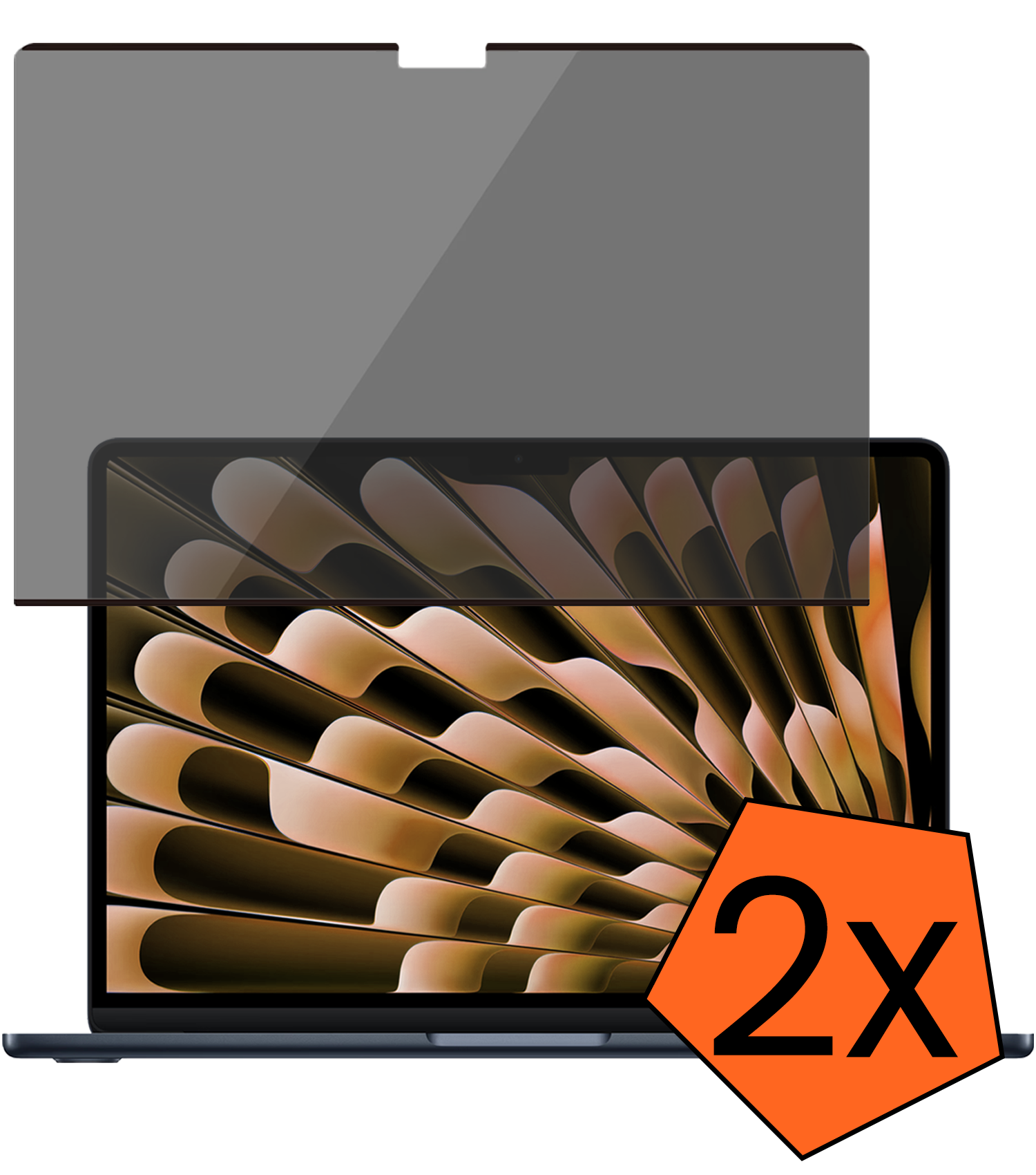 Nomfy Nomfy MacBook 15,3 Inch Privacy Screenprotector - 2 PACK