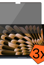 Nomfy Nomfy MacBook 15,3 Inch Privacy Screenprotector - 3 PACK