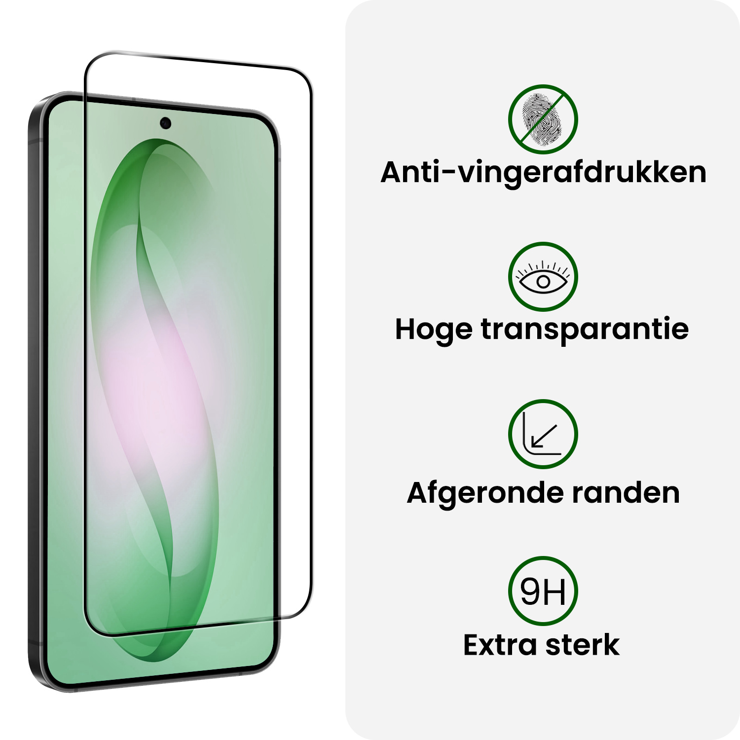 BASEY. BASEY. Samsung Galaxy S26 Screenprotector Glas Full Cover - 3 PACK