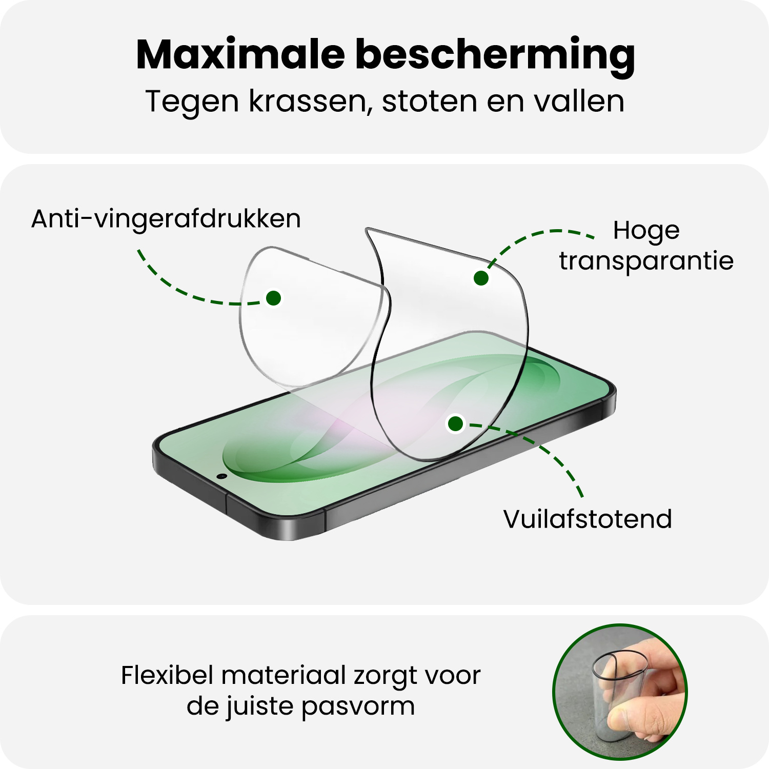 BASEY. BASEY. Samsung Galaxy S26 Hybrid Screenprotector - 2 PACK