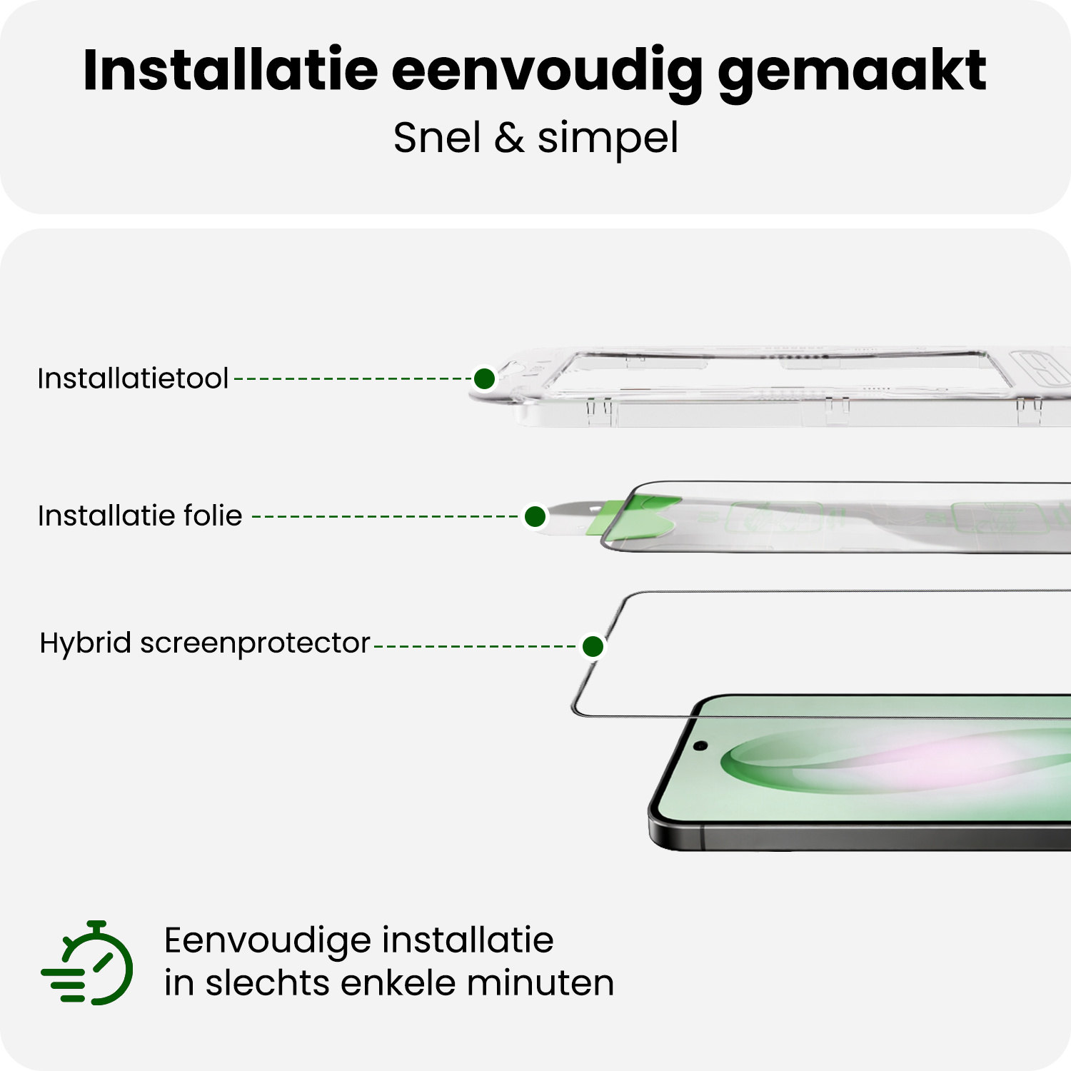 BASEY. BASEY. Samsung Galaxy S26 Hybrid Screenprotector - 3 PACK