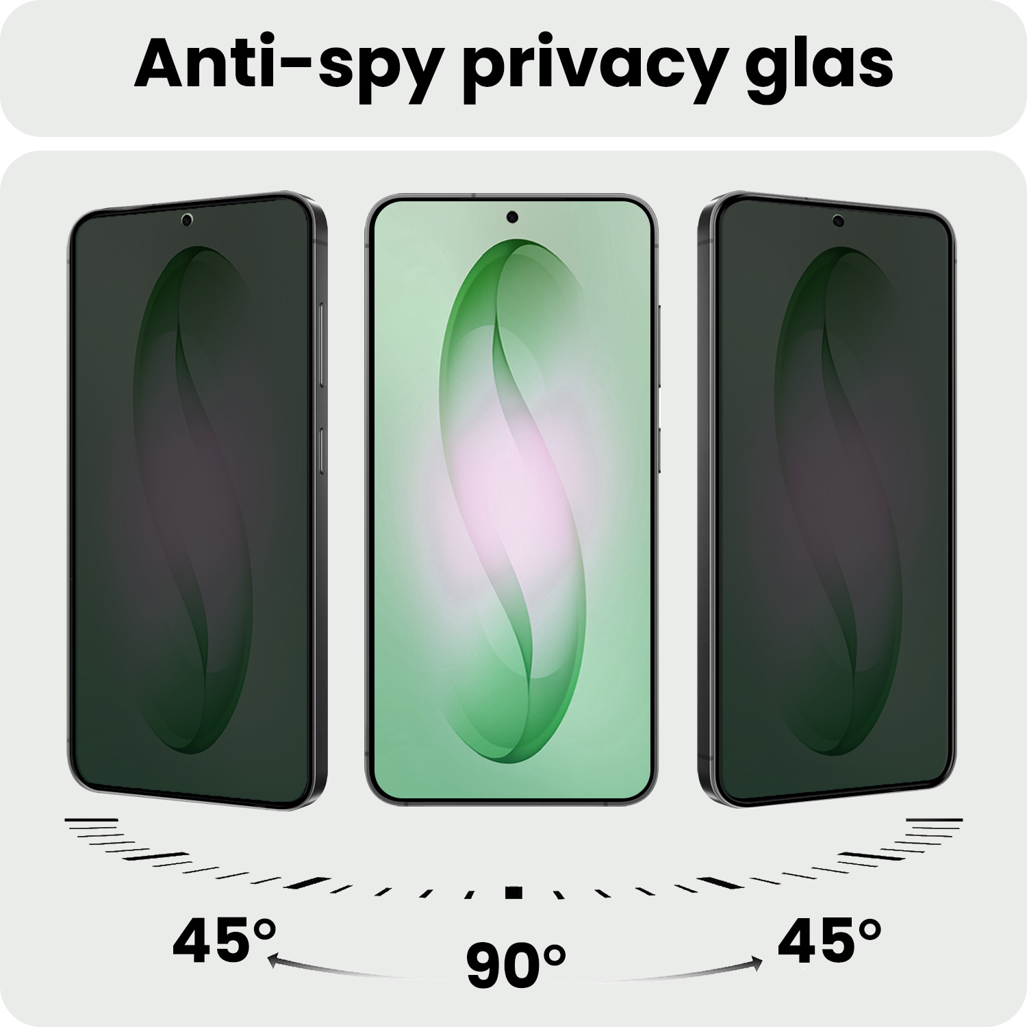 BASEY. BASEY. Samsung Galaxy S26 Screenprotector Glas Privacy - 3 PACK