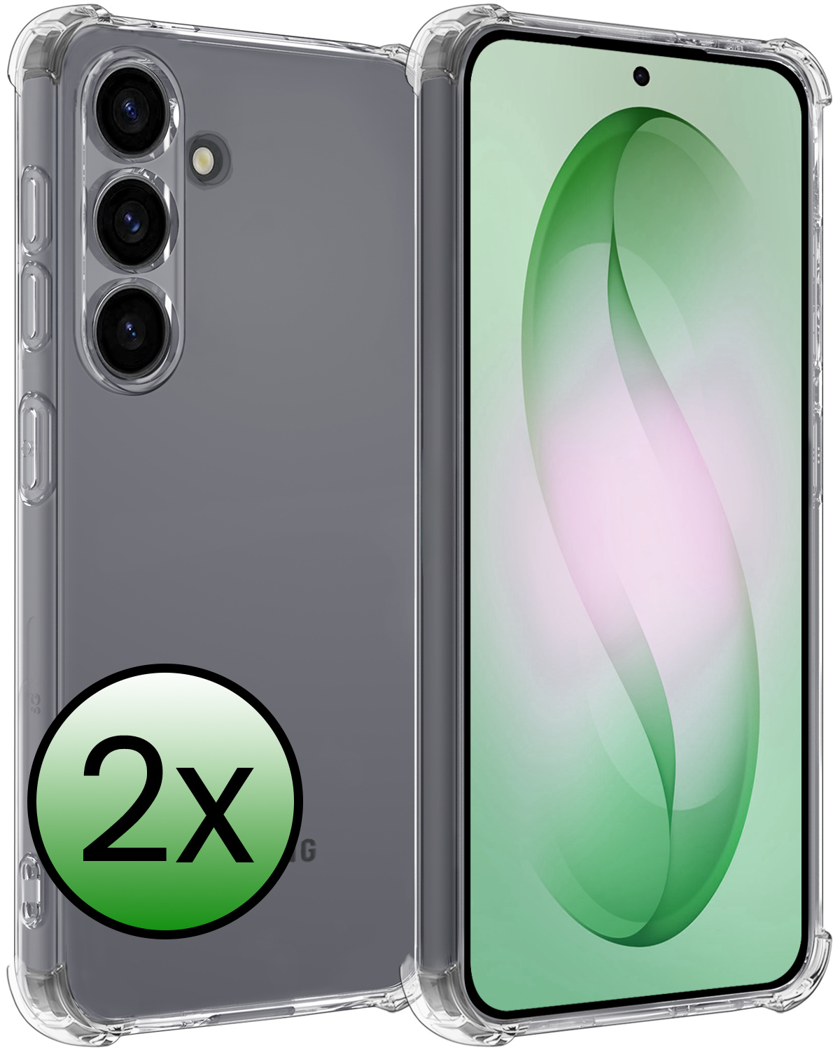 BASEY. BASEY. Samsung Galaxy S26 Hoesje Shockproof - Transparant - 2 PACK