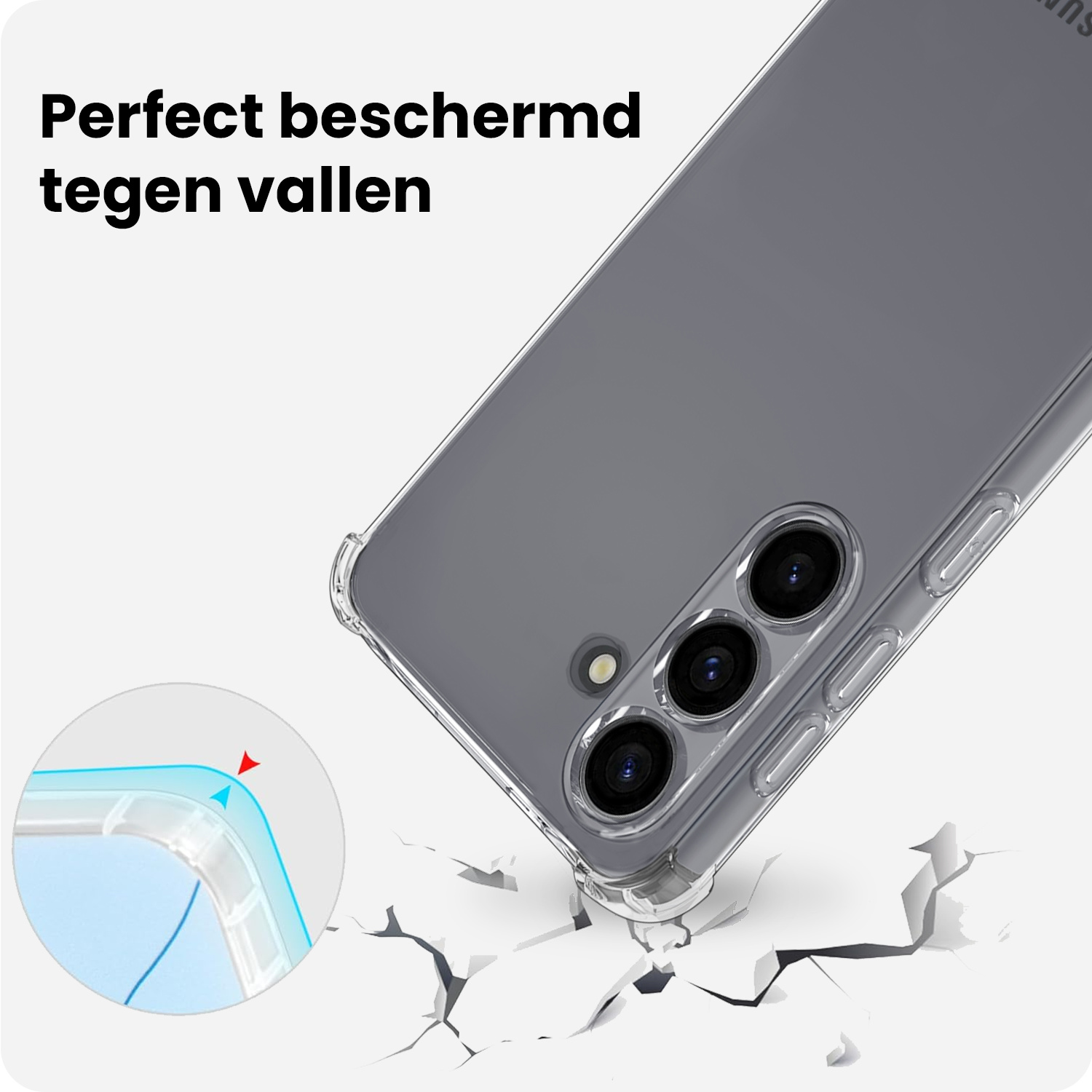 BASEY. BASEY. Samsung Galaxy S26 Hoesje Shockproof Met 2x Screenprotector