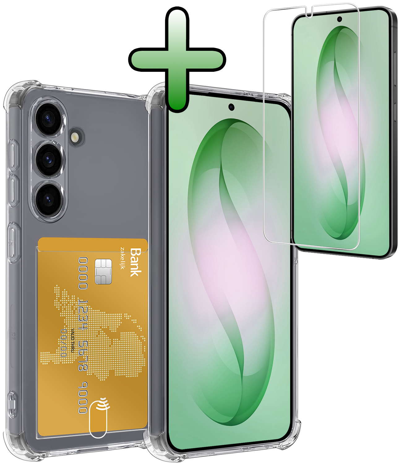 BASEY. BASEY. Samsung Galaxy S26 Hoesje Pashouder Met Screenprotector