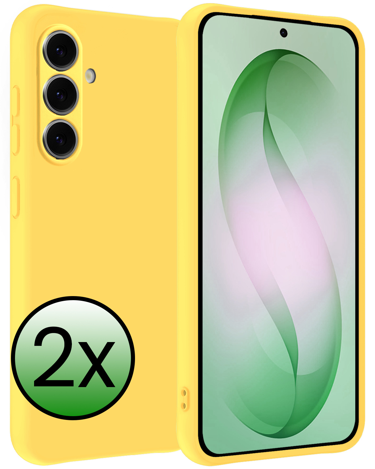 BASEY. BASEY. Samsung Galaxy S26 Hoesje Siliconen - Geel - 2 PACK