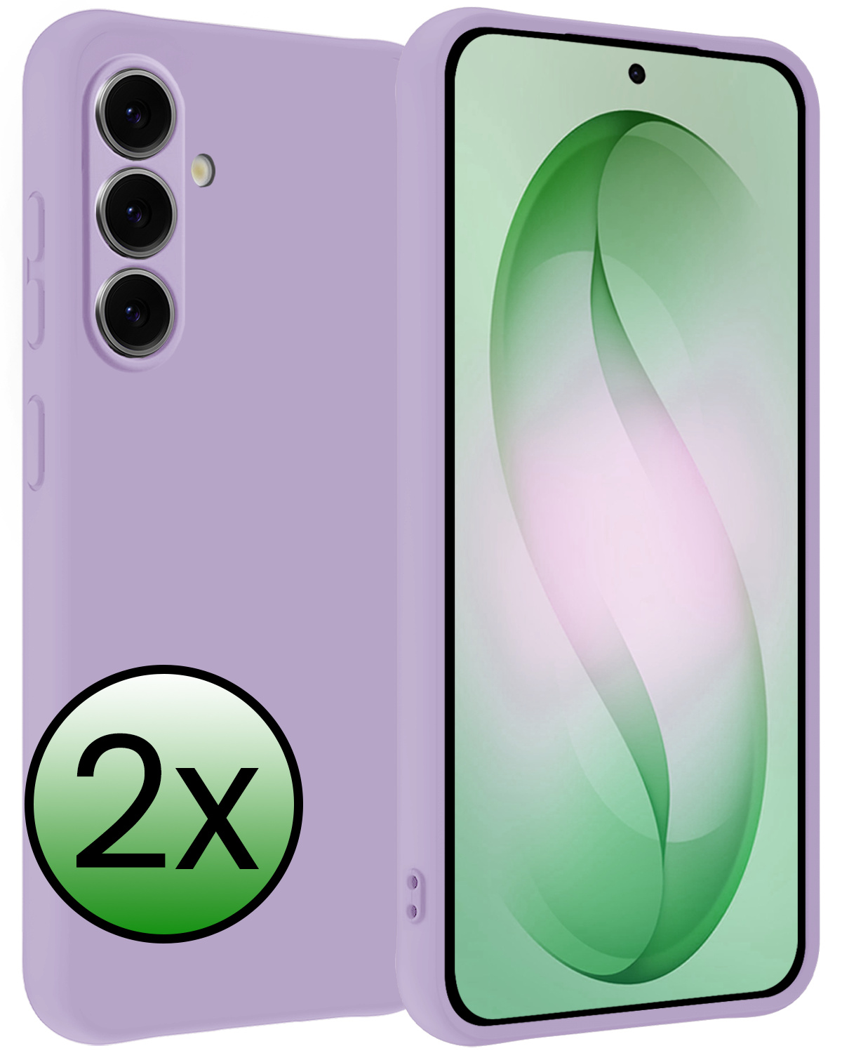 BASEY. BASEY. Samsung Galaxy S26 Hoesje Siliconen - Lila - 2 PACK