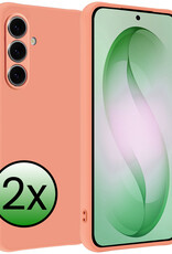 BASEY. BASEY. Samsung Galaxy S26 Hoesje Siliconen - Perzik - 2 PACK