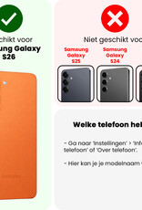 BASEY. BASEY. Samsung Galaxy S26 Hoesje Siliconen Met 2x Screenprotector - Lichtblauw
