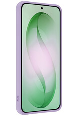 BASEY. BASEY. Samsung Galaxy S26 Hoesje Siliconen Met 2x Screenprotector - Lila