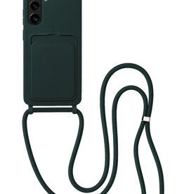 BASEY. BASEY. Samsung Galaxy S26 Hoesje Pashouder met Koord - Donkergroen