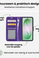 BASEY. BASEY. Samsung Galaxy S26 Hoesje Bookcase Met Screenprotector - Paars