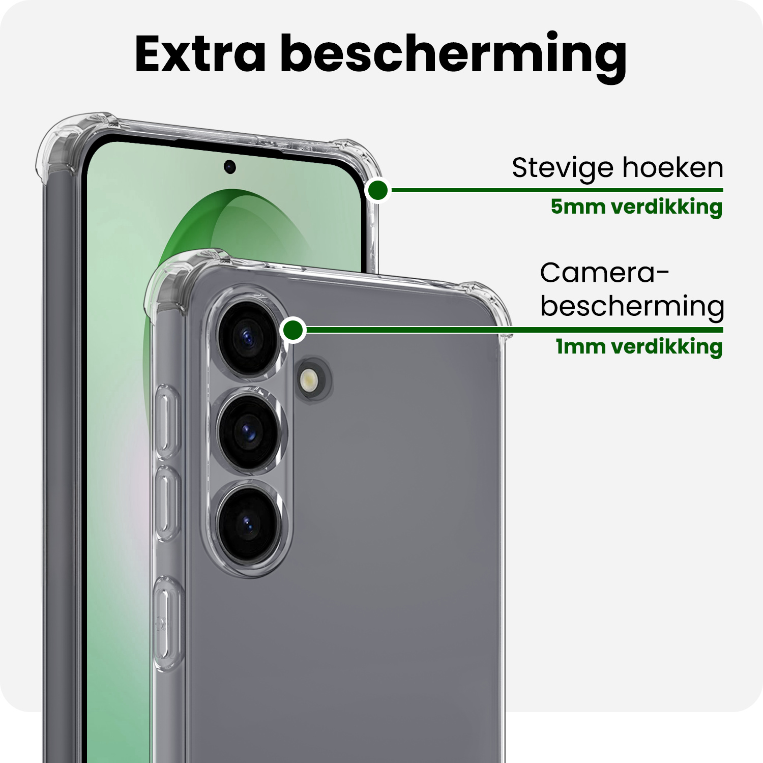 BASEY. BASEY. Samsung Galaxy S26 Plus Hoesje Shockproof - Transparant - 2 PACK