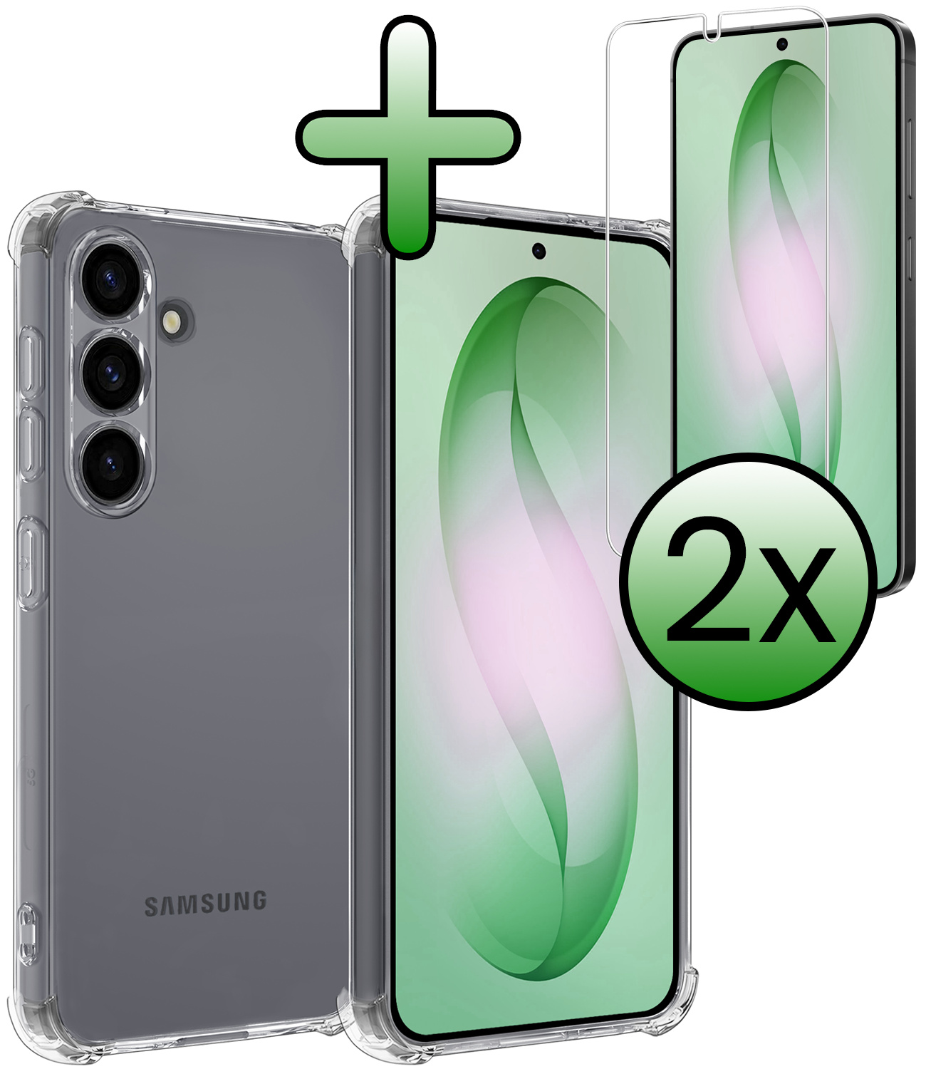 BASEY. BASEY. Samsung Galaxy S26 Plus Hoesje Shockproof Met 2x Screenprotector