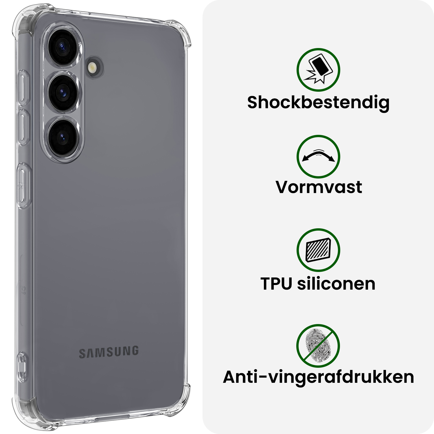 BASEY. BASEY. Samsung Galaxy S26 Plus Hoesje Shockproof Met 2x Screenprotector