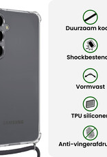 BASEY. BASEY. Samsung Galaxy S26 Plus Hoesje Transparant Shockproof Met Zwart Koord