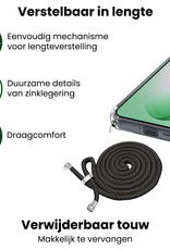 BASEY. BASEY. Samsung Galaxy S26 Plus Hoesje Transparant Shockproof Met Zwart Koord