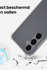 BASEY. BASEY. Samsung Galaxy S26 Plus Hoesje Transparant Shockproof Met Zwart Koord