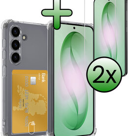 BASEY. BASEY. Samsung Galaxy S26 Plus Hoesje Pashouder Met 2x Screenprotector