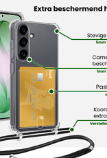 BASEY. BASEY. Samsung Galaxy S26 Plus Hoesje Pashouder met Koord Met 2x Screenprotector