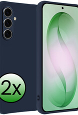 BASEY. BASEY. Samsung Galaxy S26 Plus Hoesje Siliconen - Donkerblauw - 2 PACK