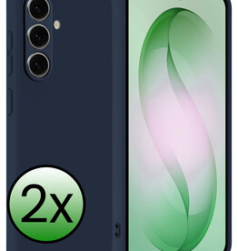 BASEY. BASEY. Samsung Galaxy S26 Plus Hoesje Siliconen - Donkerblauw - 2 PACK