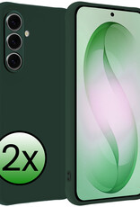 BASEY. BASEY. Samsung Galaxy S26 Plus Hoesje Siliconen - Donkergroen - 2 PACK