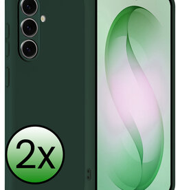 BASEY. BASEY. Samsung Galaxy S26 Plus Hoesje Siliconen - Donkergroen - 2 PACK