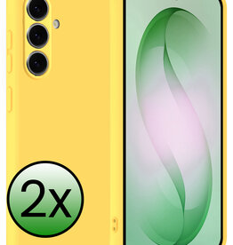 BASEY. BASEY. Samsung Galaxy S26 Plus Hoesje Siliconen - Geel - 2 PACK