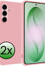 BASEY. BASEY. Samsung Galaxy S26 Plus Hoesje Siliconen - Lichtroze - 2 PACK